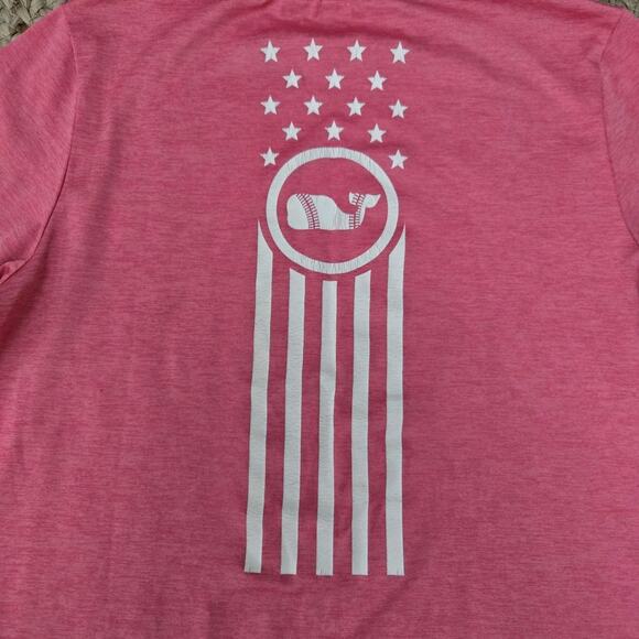 Vineyard Vines Performance Shirt Small Red Active Golf Polyester Outdoor OTG Men - Picture 3 of 7